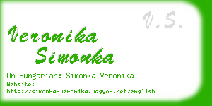 veronika simonka business card